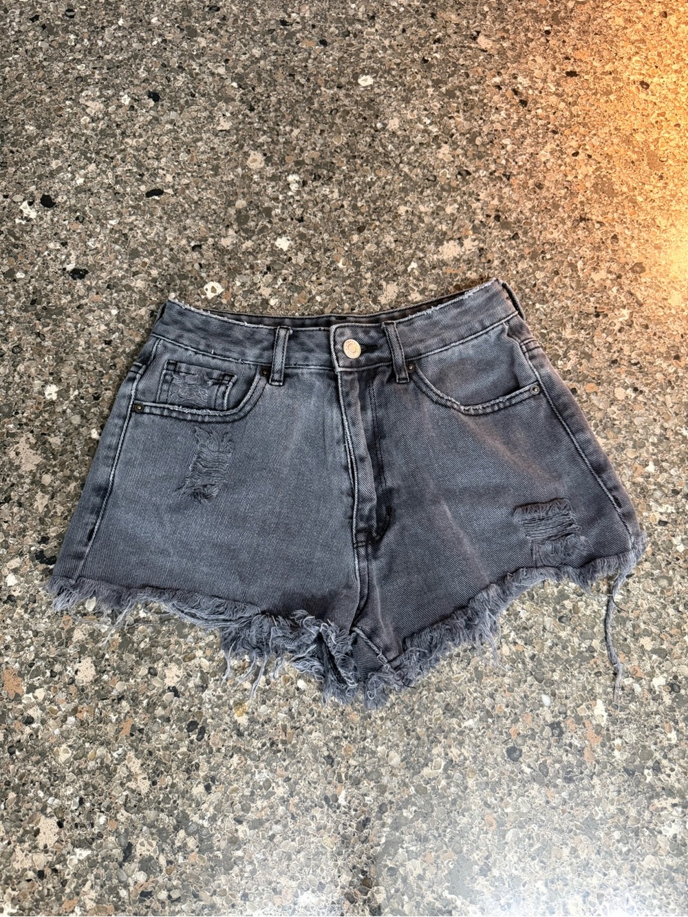 PacSun Black HighWasted Jean Shorts